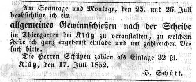 1852j-07m-22t - Anzeige in Grevesmühlener Zeitung